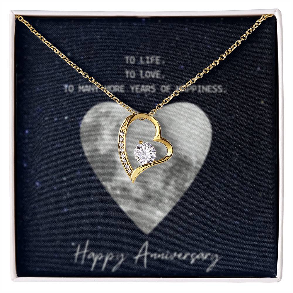 Forever Love Necklace + Sweet Devotion Flower Bouquet Bundle