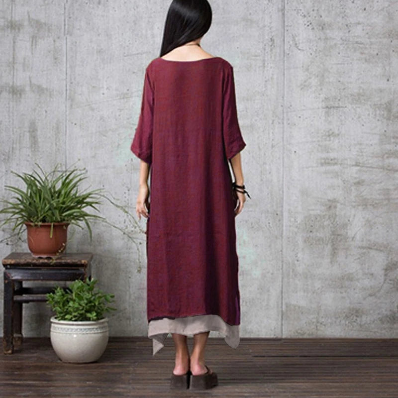 2019 Summer Dress Women Vintage Boho Dress Plus Size 3XL 4XL 5XL Retro Maxi Dress Irregular Bohemian Long Dresses robe female