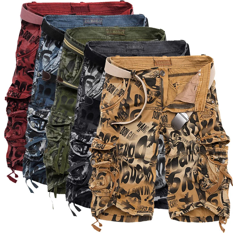 2020 Summer New Large Size 29-40 Loose Mens Military Cargo Shorts Army Camouflage Shorts