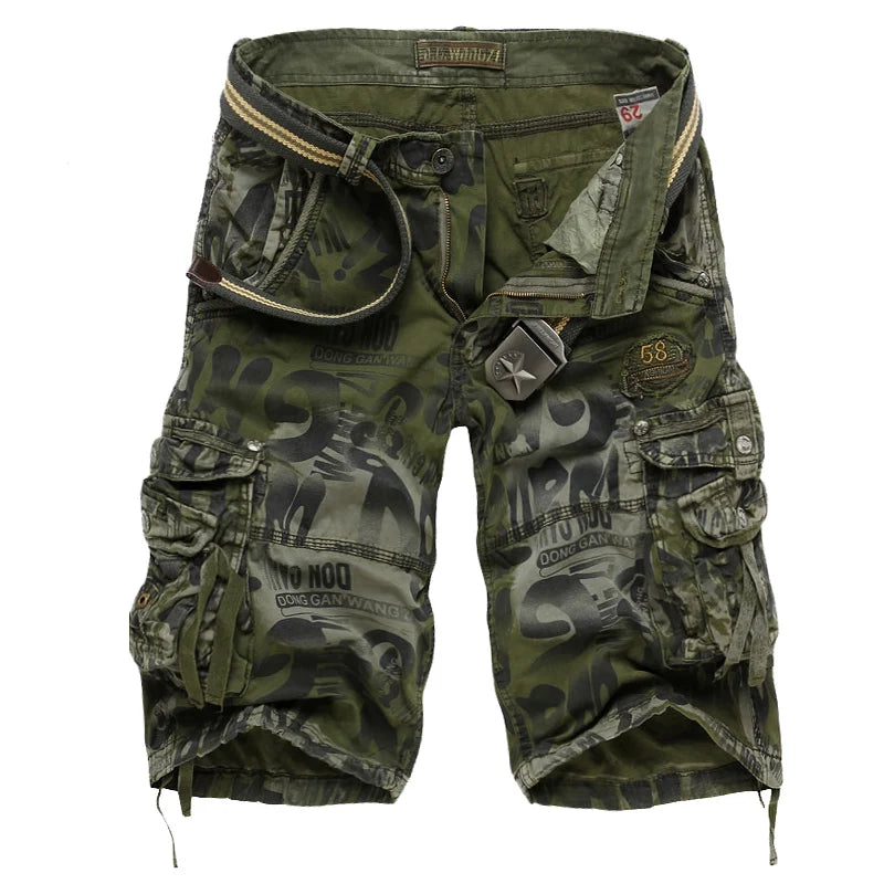 2020 Summer New Large Size 29-40 Loose Mens Military Cargo Shorts Army Camouflage Shorts