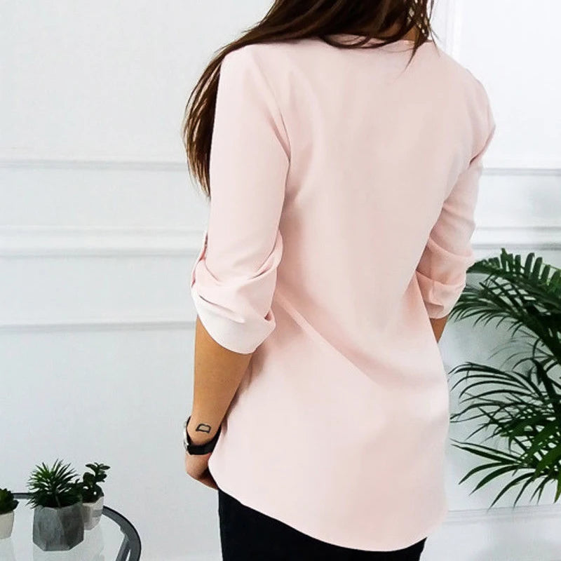 Jocoo Jolee Women Zipper Short Sleeve Shirts Womens Tops And Blouses Sexy V Neck Tee Shirts Casual Tops Female Tunic Plus Size
