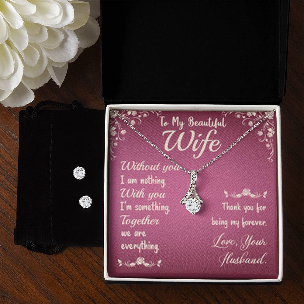 Alluring Beauty + Clear CZ Earrings