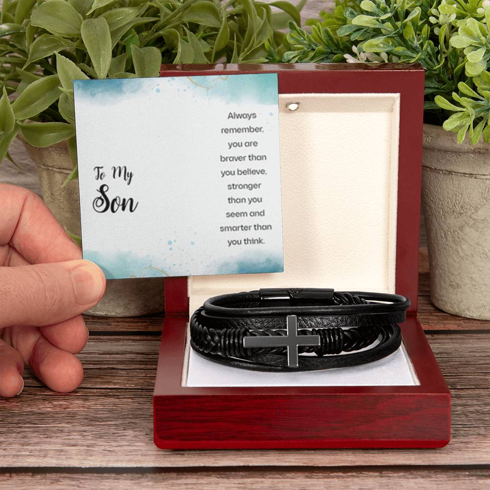 Men's Cross Bracelet