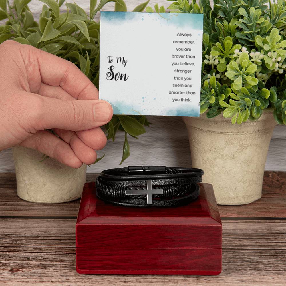 Men's Cross Bracelet
