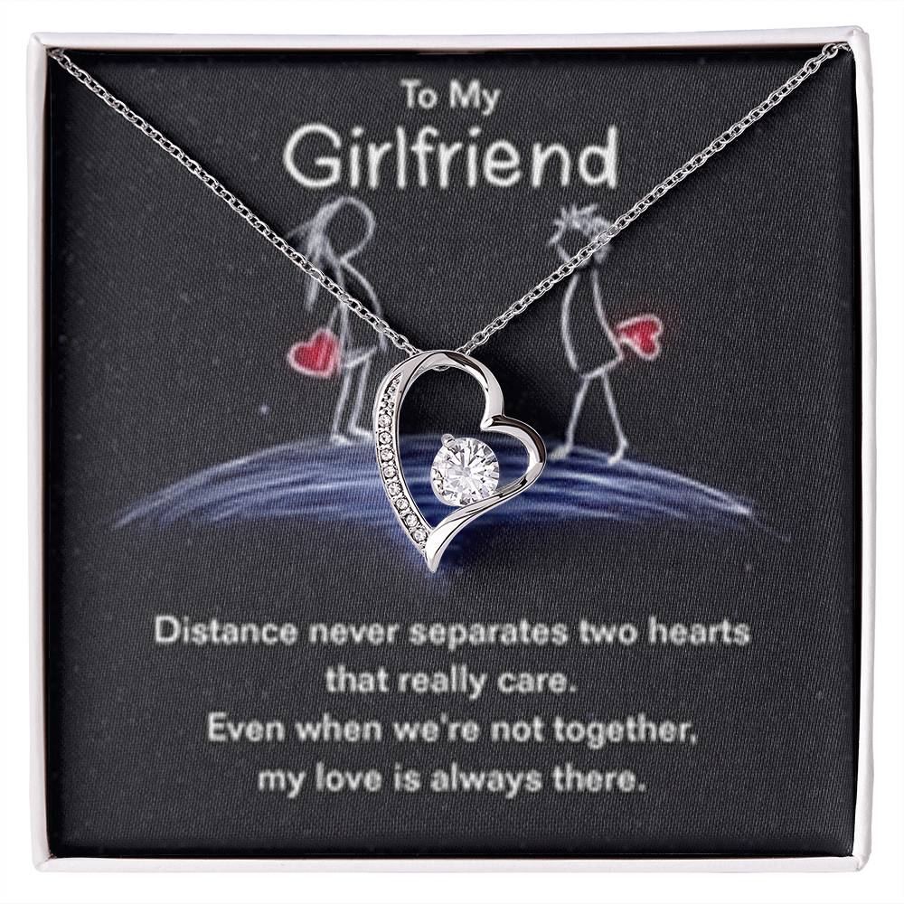 Forever Love Necklace + Sweet Devotion Flower Bouquet Bundle
