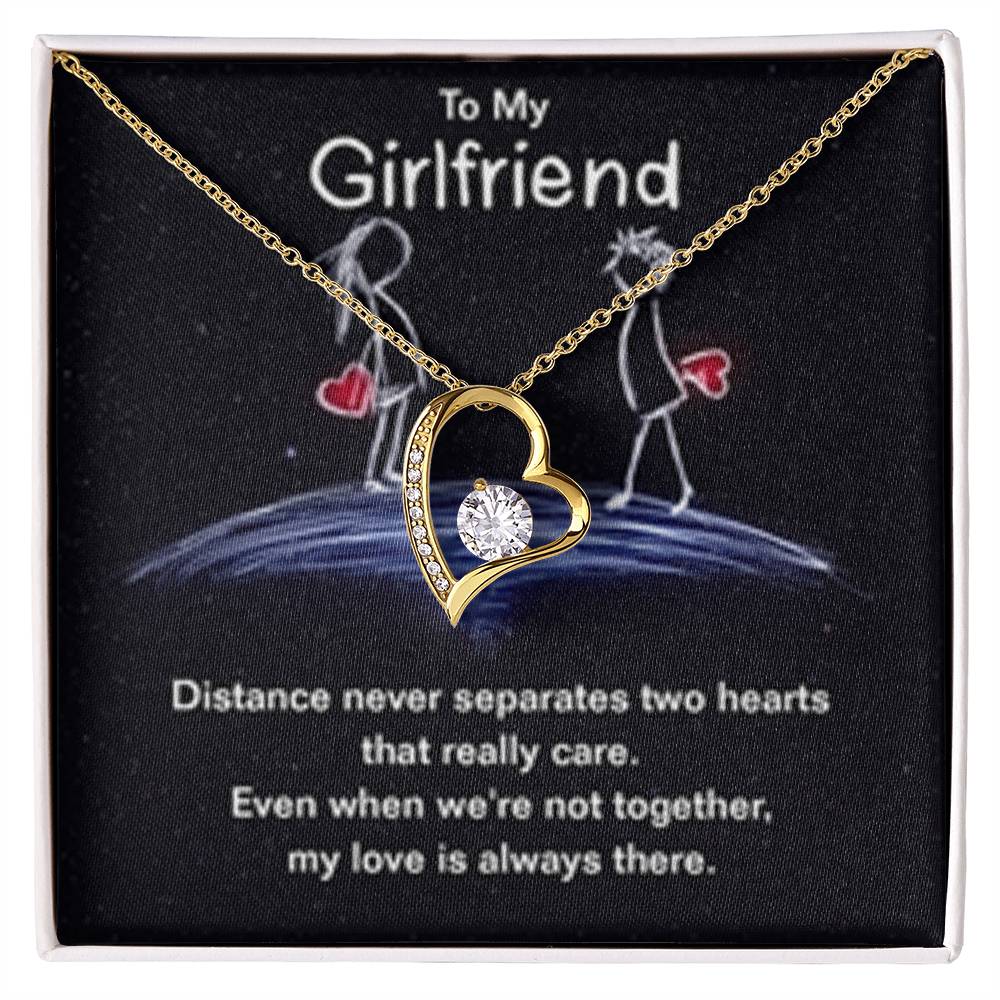 Forever Love Necklace + Sweet Devotion Flower Bouquet Bundle